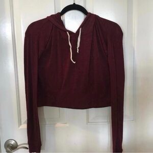Abercrombie & Fitch Maroon Hoodie Sweatshirt